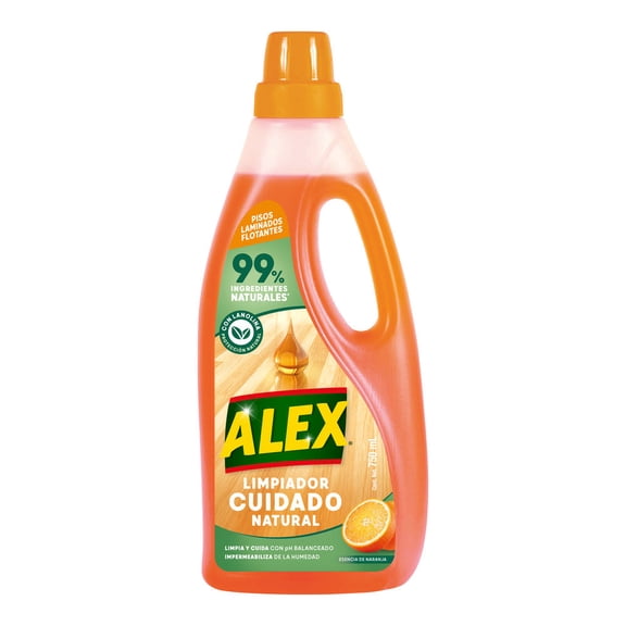 Limpiador para pisos laminados Alex con esencia de naranja de 750 ml