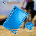 thumbnail image 4 of Fintie Silicone Case for Samsung Galaxy Tab S6 10.5" 2019 (Model SM-T860/T865/T867), Kids Friendly Light Weight Shock Proof Protective Cover Honey Comb Series [S Pen Holder], 4 of 7
