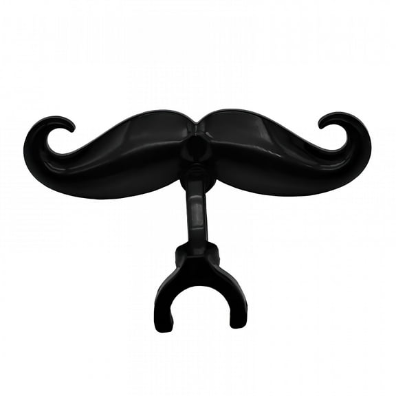 QAYOZ Clip-On Mustache for Trumpets & Trombones - Includes Protective Case - Fits All Small Shank Mouthpieces - Perfect Accessory for Young Musicians
