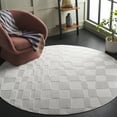 thumbnail image 2 of SAFAVIEH Stella Bertha Geometric Indoor/Outdoor Area Rug, Ivory, 6'7" x 6'7" Round, 2 of 14