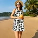 thumbnail image 3 of Fotbe Cool Camera Vestido de Verano sin Mangas para Mujer – Vestido Midi Línea A, Estilo Camiseta Floral, Vestido Playero Casual y Fluido, 3 of 7