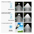 thumbnail image 3 of Solar Street Lights Outdoor 5 Pack Solar Lamp With 3 Light Mode Waterproof Motion Sensor Security Wall LED Lamp For Garden Patio ,Easy to Install, 3 of 6