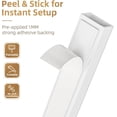thumbnail image 3 of LazySpin 142in Cord Cover for Wall, One-Cord Channel Cable Management 10 Count, White, 3 of 8