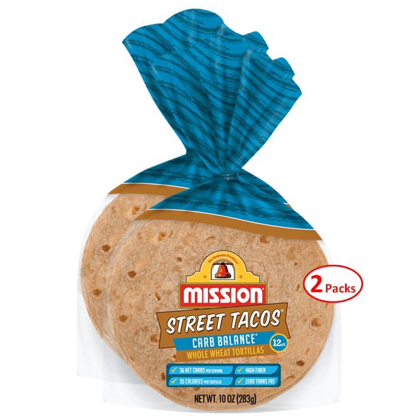 Mission Street Tacos Carb Balance Whole Wheat Tortillas 4.5", 10 oz