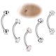 thumbnail image 1 of Anillos para ombligo Vegolita de acero inoxidable 316L, 14 G (1,6 mm), 1 of 6