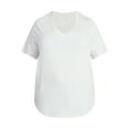 thumbnail image 5 of Terra & Sky Women’s Plus V Neck Tee with Short Sleeves, Sizes 0X-5X, 5 of 5