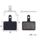 thumbnail image 2 of 5 Pairs Brake Pads For Shimano Br-m575 M525 T615 M495 C601,etc, 2 of 5