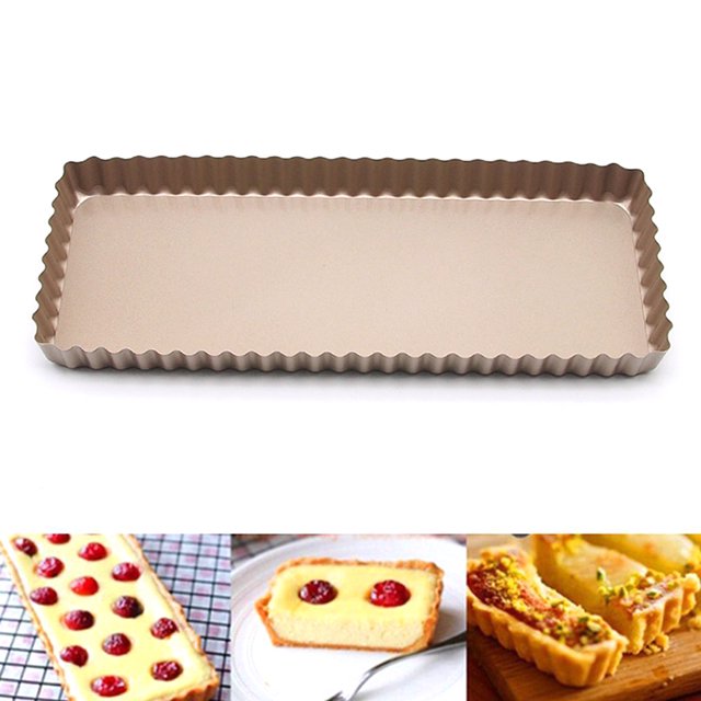 Coofit Bread Baking Pan Rectangular Removable Bottom Non-stick Bread Mould Cake Pan