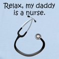 thumbnail image 2 of CafePress - Relax My Daddy Is A Nurse Body Suit - Long Sleeve Cotton Baby Bodysuit, 2 of 4