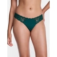 thumbnail image 3 of Joyspun Women's Microfiber and Lace Thong Panties, 3-pack, Sizes to 3XL, 3 of 9