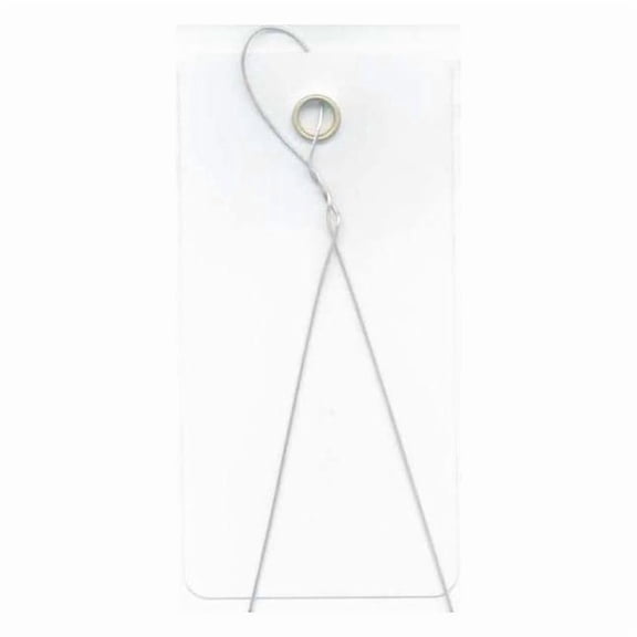 See All Industries Shipping Tag, Vinyl, 3-3/4" H x 1-7/8" W, White TUF-G02WW