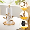 thumbnail image 4 of Tzdxfgl Free-Standing Metal Countertop Paper Towel Holder with Non-Slip Base, 11 Inch, Gold Bird, 4 of 10