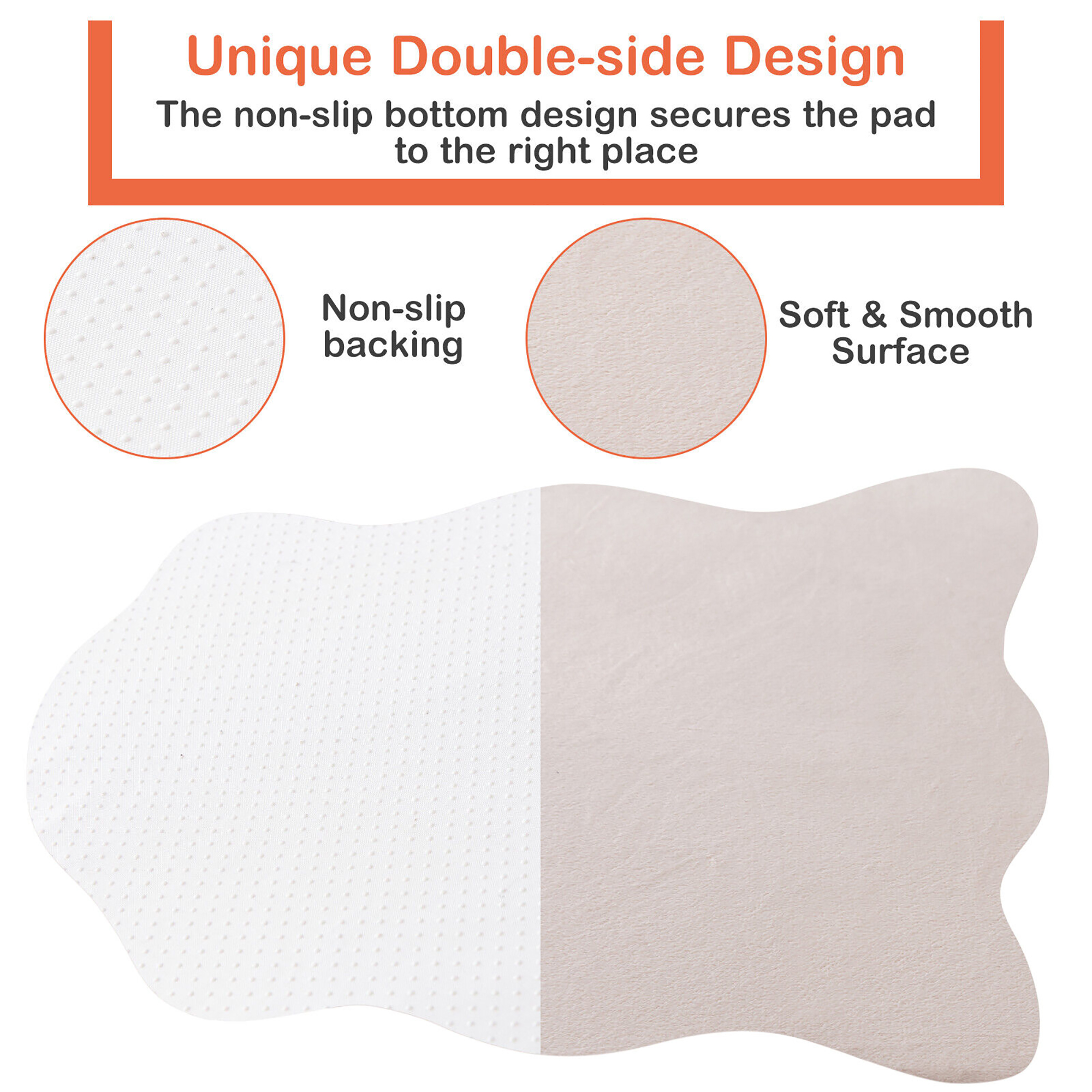 Gymax Dog Sleeping Mat Waterproof Dog Crate Pad Bed Mat with Memory Foam Support White
