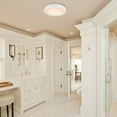 thumbnail image 3 of Akicon  Ultra Quiet Bathroom Exhaust Fan with LED Light 80CFM 2.0 Sones Round Bathroom Ventilation Fan with Frosted Glass Cover Satin White, 3 of 5