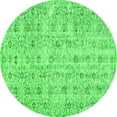 thumbnail image 1 of Ahgly Company Indoor Round Abstract Green Contemporary Area Rugs, 6' Round, 1 of 1