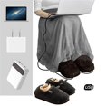 thumbnail image 4 of USB Heated Slippers Plush Temperature Adjustable Heating Room Ladies Supplies Slippers Anti-slip Slippers Winter Foot Warmer for Women Type4, 4 of 9