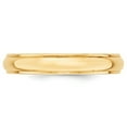 thumbnail image 2 of 14KY 4mm Half Round with Edge Band Size 8 in 14k Yellow Gold, 2 of 3
