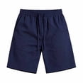 thumbnail image 4 of Admvng Mens Shorts Big & Tall Drawstring Elastic Waist Workout Shorts for Summer Casual Running, 4 of 5