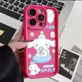 thumbnail image 1 of Sanrio Cinnamoroll Kuromi Phone Case For iPhone 15 14 Pro Max 13 Plus 12 11 Pro XR XS X 7 8 Plus SE2 Soft Silicone Cover Shell FJH FJH, 1 of 7