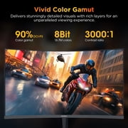 KOORUI 25 FHD Gaming Monitor, 240Hz 1080p Curved Monitor, Adaptive G-Sync, New, G2511XC