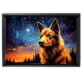 thumbnail image 2 of Norwegian Buhund Dog Canvas Van Gogh Starry Night Wall Art Gifts Canvas Wall Art Frame Music Artist Customized Canvas Framed Photo Art Work For The Bedroom(Gifts For Dog Lover ), 2 of 6