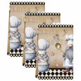thumbnail image 2 of Vintage Gnomes Kitchen Towels Set of 3, Black White Checkered Retro Art Absorbent Dish Towels for Kitchen, Microfiber Hand Towel, Quick Drying Tea Towel for Cleaning Decorative Dishcloths, 2 of 7