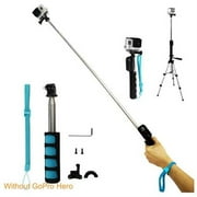Handheld Remote Pole Selfie Stick Extendable Telescopic Monopod for GoPro Hero 4 3+ 3 21