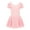 Pink, variant on Runhomal Kids Girls Ballet Dancewear Sheer Flutter Sleeves Ballerina Printed Dance Leotard Dress Black XL