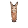 thumbnail image 4 of Corral Boots Womens Distressed Glow In The Dark Floral Embroidered Square T, 4 of 4