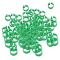 thumbnail image 3 of 100 Uds anillo de pie de aves de corral anillos de pierna de pollo paloma avicultura anillo de presión abierto Verde jinwen Anillo de pierna de paloma de carreras, 3 of 6