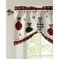 thumbnail image 5 of Christmas Christmas Ball Window Curtain Living Room Kitchen Cabinet Tie-up Valance Curtain Rod Pocket Valance, 5 of 6