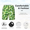 thumbnail image 3 of Balery Happy St. Patrick's Day Bañador para hombre, shorts de playa de secado rápido con entrepierna y forro de compresión-3X-Large, 3 of 6