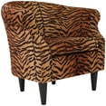 thumbnail image 2 of Fox Hill Trading Nikole Club Chair, Tiger Print, 2 of 5