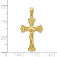 thumbnail image 3 of FB Jewels 14K Yellow Gold Crucifix Pendant, 3 of 4