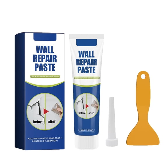 Drywall Patch Repair Kit,Wall Mending Agent,Plaster Repair Kits,Walls Patch Repairs Kit with Scraper,Walls Surface Hole Fill Quick and Easy Solution (1)