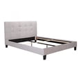 thumbnail image 4 of Moe's Home Collection Eliza Contemporary Fabric Queen Platform Bed in Light Gray, 4 of 6