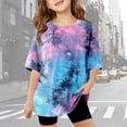 thumbnail image 2 of MuXiKeJi Clothes Kids Boys Girls T-Shirts 3D Graphic Shirts Kids Neon Tie Dye Short Sleeve Glow Tees Animal Print Tees, 2 of 4