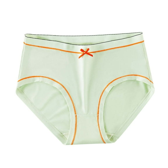 Riecok Seamless Underwear for Women Briefs Stretch Plus Size Plus Size Breathable Soft Comfortable Briefs Green XL