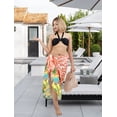 thumbnail image 3 of HAPPY BAY Women's Sarong Coverups Pareo Swimwear Swim Beachwear Vacation Long Summer Bikinis Skirt Beach Cover up Wraps for Women One Size Strawberry, Beach, 3 of 5