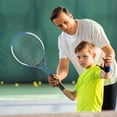 thumbnail image 2 of COOPHYA 1Set Black Alloy Tennis Racket for Teens and Youth Designed for Better Ball Control, 2 of 5