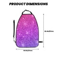 thumbnail image 6 of Goofa Purple Glitter Pattern Car Back Seat Protector for Kids (2 Pack) ,Anti-kick Storage Mat for Car Seats,Shields from Footprints, 6 of 6