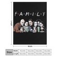 thumbnail image 3 of Manta de franela cálida y acogedora de la familia Addams para sala de estar, dormitorio, cama, sofá, camping, viajes, mantas de vellón para todas las estaciones, regalos para niños, niñas, niños y, 3 of 8