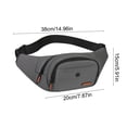 thumbnail image 3 of Bolsa de pecho cruzada para exterior para hombres, mujer, mochila pequeña tipo bandolera con poliéster resistente al agua, bolsa ligera para senderismo y ciclismo para el móvil y llaves de cartera, 3 of 7