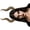 Gold, variant on Punk Styles Adjustable Devil Horn Headbands Elegant Hair Accessory For Women Men Parties Weddings