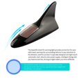 thumbnail image 5 of Universal Solar LED Light Car Fin Antenna Roof Tail Modified Light Belt Antenna Driving Safety Warning Light White, 5 of 5