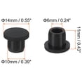 thumbnail image 2 of Uxcell Silicone Rubber Hole Plug Soft Flexible Stopper for 9-10mm Hole Black 10 Pieces, 2 of 5