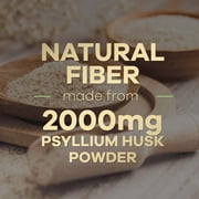 Psyllium Husk Capsules - Psyllium Husk Powder 2000 mg Per Serving - Extra Strength Fiber Supplement for Daily Digestion & Regularity Support - Natural Psyllium Fiber Caps - Bottled USA - 120 Capsules