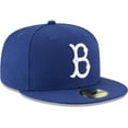 thumbnail image 3 of Men's New Era Royal Brooklyn Dodgers Cooperstown Collection Wool 59FIFTY Fitted Hat, 3 of 6