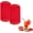 Red, variant on Tiny Cavity Silicone Ice Cube Tray (2 pack) - Small Mold for Freezer, Cocktails - Stackable, BPA & Odor Free (Red