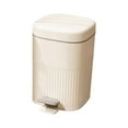 thumbnail image 3 of Cubo de basura con Pedal, cubo de basura con Pedal, cubo de basura impermeable, cesto de basura de cocina para el hogar, , oficina, 10L Blanco BLESIY Bote de basura, 3 of 8